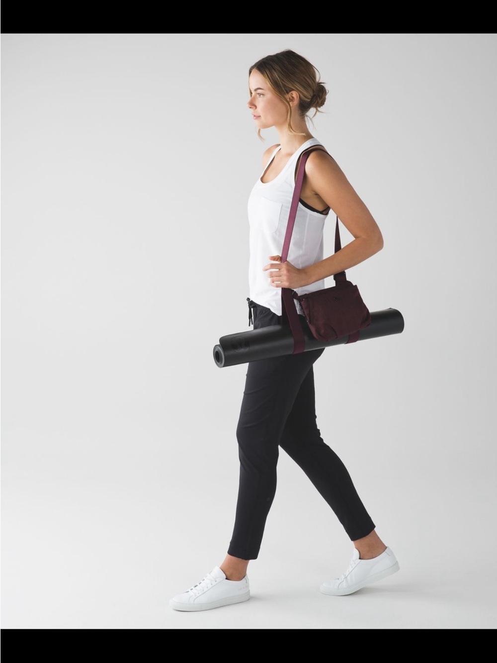 Lululemon Essential Mat Carrier Bordeaux Drama Yoga Mat Bag 1.8L